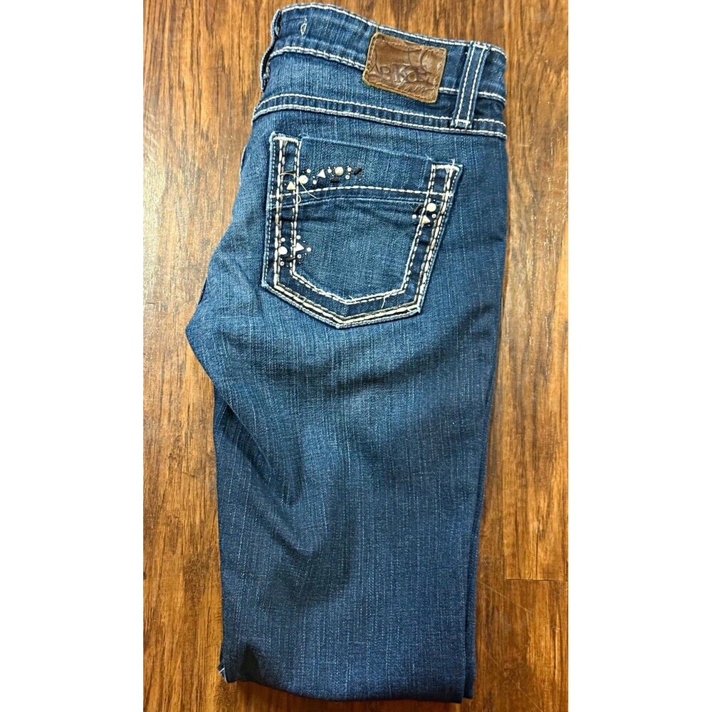BKE Women’s Stella Skinny Jeans 27 Dark Wash Blue Denim Low Rise 5-Pocket Logo